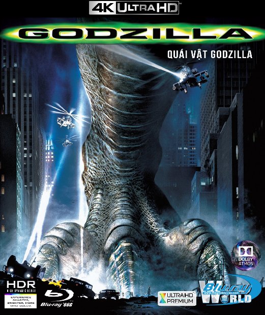 4kuhd 413 Godzilla 1998 Quai Vật Gozilla 4k 66g True Hd 7 1 Dolby Atmos Phim 4k Phim 4k đĩa Gốc Original Blu Ray Online