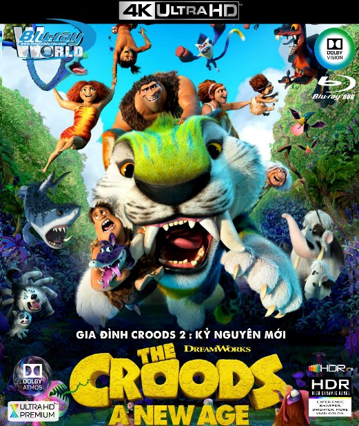 4KUHD-646. The Croods 2 : A New Age - Gia Đình Crood 2: Kỷ Nguyên Mới  4K-66G (DTS-HD MA  - DOLBY VISION) - Phim 4K - Blu-ray Online
